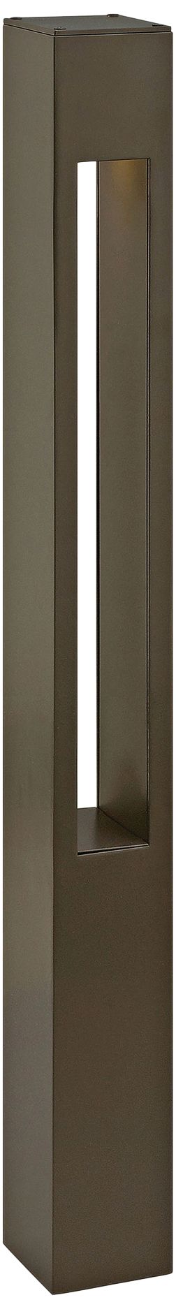 Hinkley Atlantis 30"H Bronze LED 120V Square Bollard Light