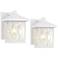 Elkins 7 1/2" High White Outdoor Wall Lights Set of 2