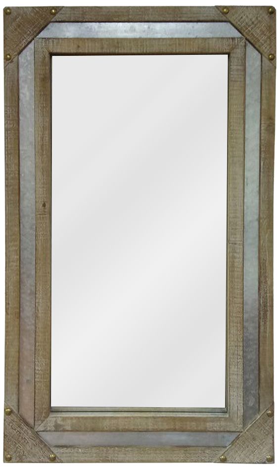 Bert Wood 21 1/4" x 35 1/2" Rectangular Wall Mirror