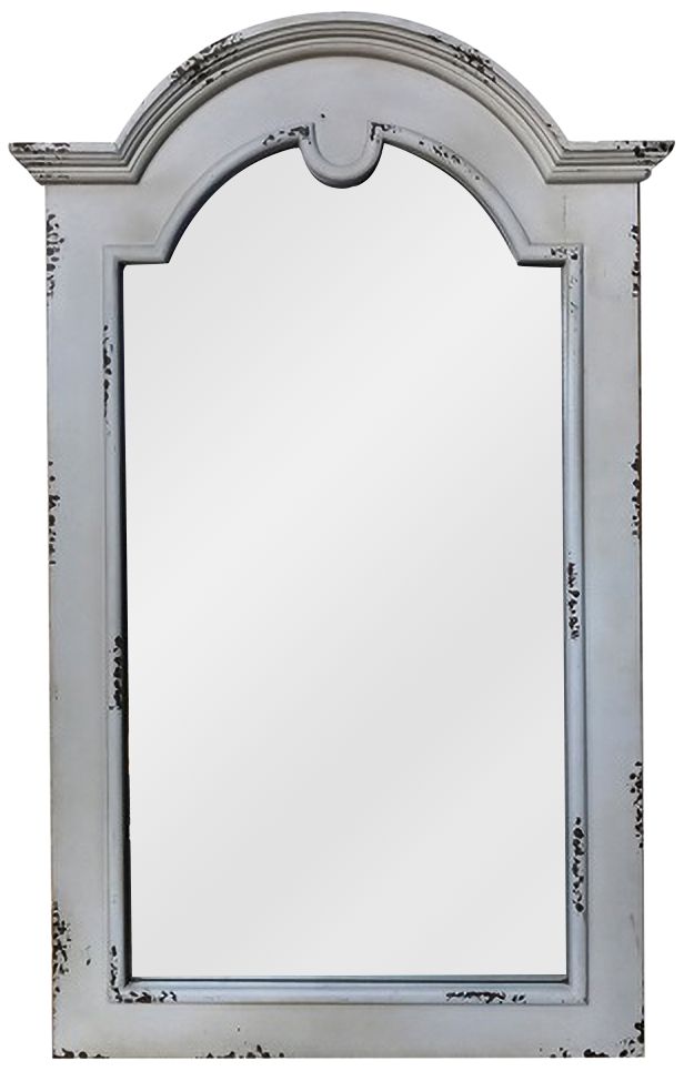 Reba Antique White 27 1/2" x 43 Wall Mirror