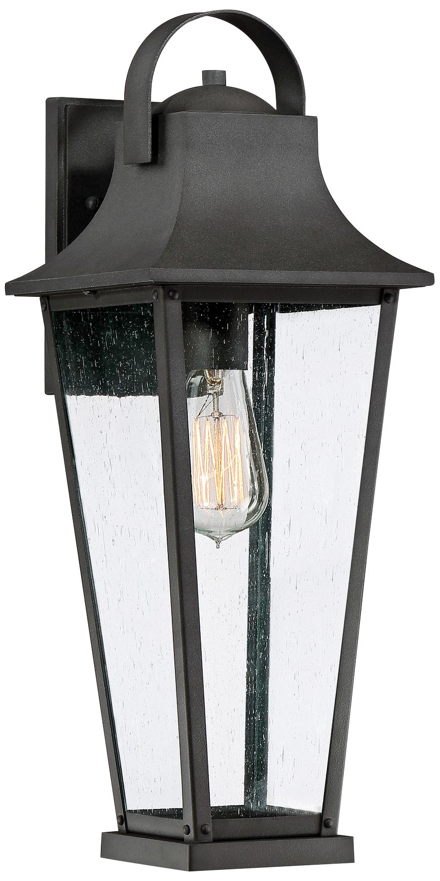 Quoizel Galveston 19 1/4"H Mottled Black Outdoor Wall Light