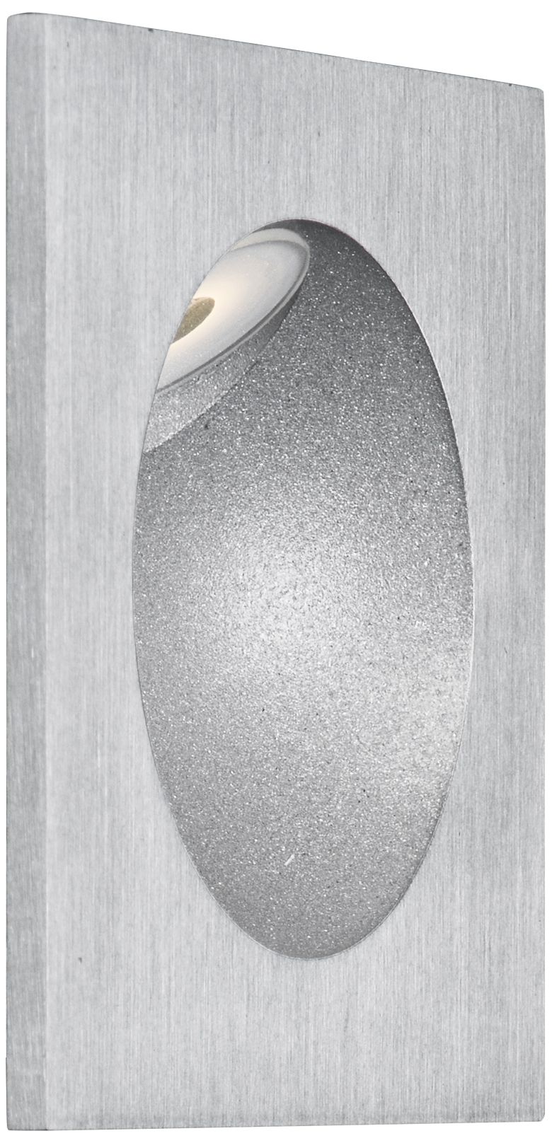 ET2 Alumilux 3 1/4" Square Satin Aluminum 12V LED Step Light