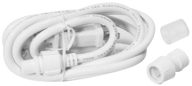 White 120V Power Connector Kit for LED Flexbrite Bulk Reels