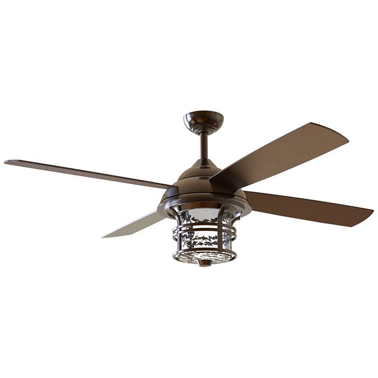 Image 3 56" Craftmade Courtyard Bronze LED Outdoor Ceiling Fan with Remote