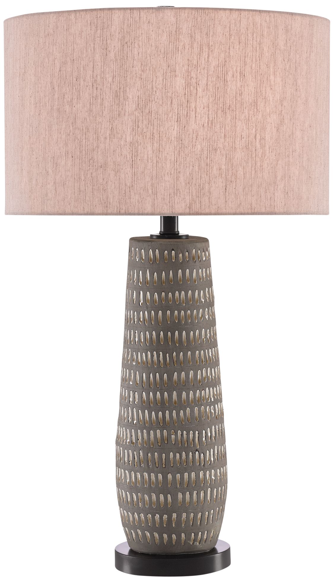 Currey and Company Deirks Light Gray Brown Table Lamp