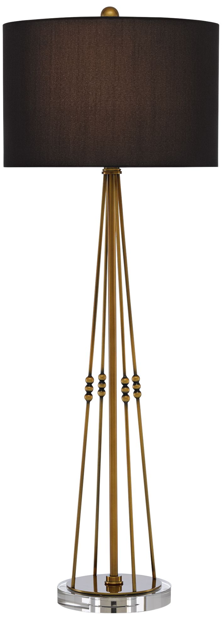 Currey and Company Kayth Antique Brass Metal Table Lamp