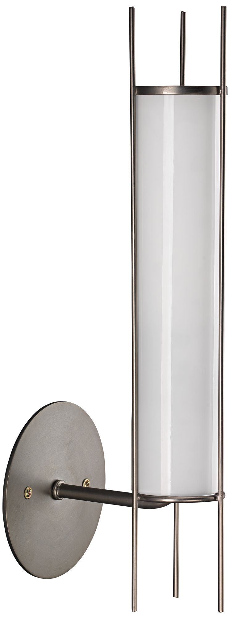 Jamie Young Italo 15 1/4"H Gun Metal Cylinder Wall Sconce
