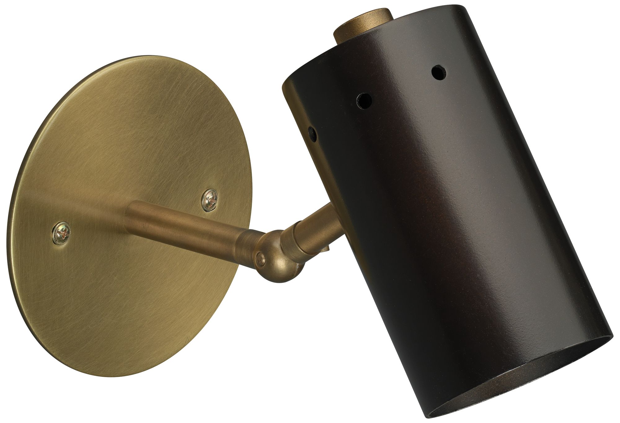 Milano 4 1/2"H Oil-Rubbed Bronze and Antique Brass Sconce