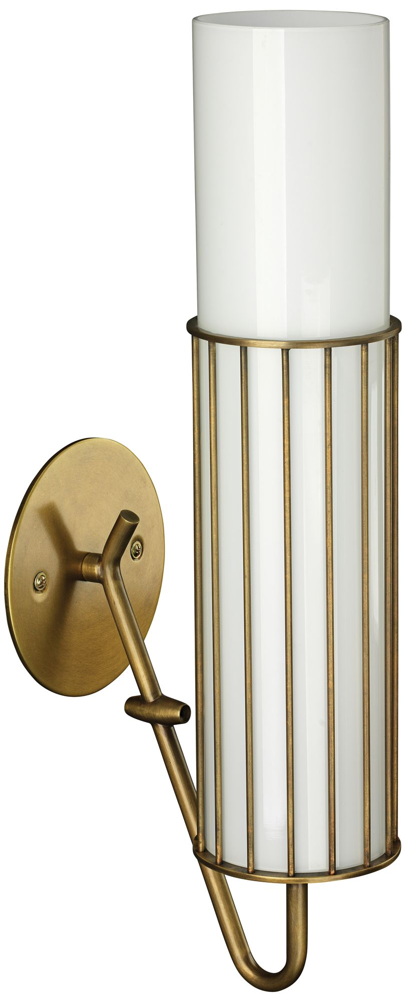 Jamie Young Torino 17"H Antique Brass Cylinder Wall Sconce