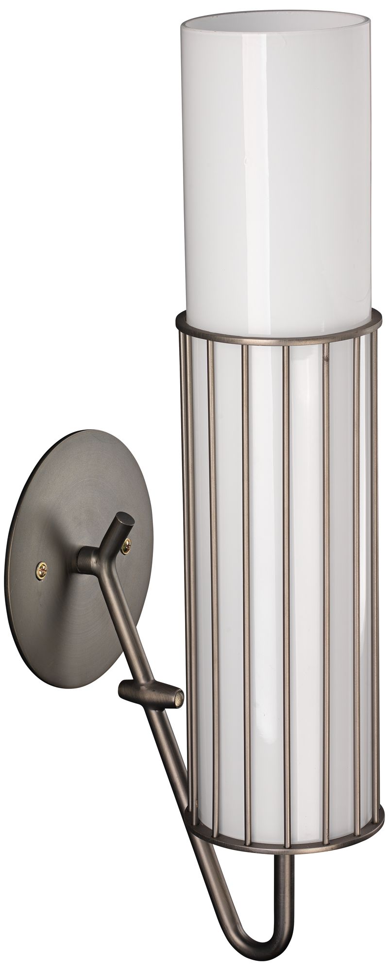 Jamie Young Torino 17" High Gun Metal Cylinder Wall Sconce
