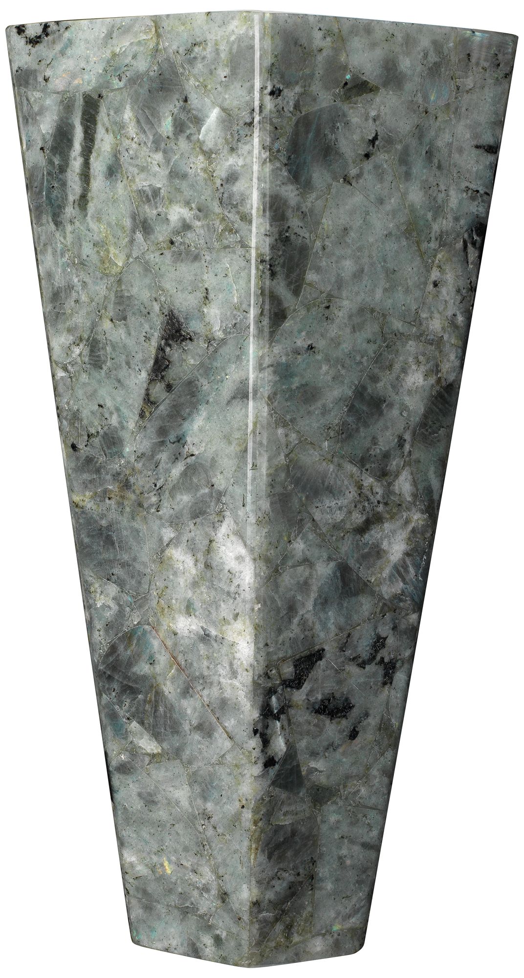 Borealis 13 1/2" High Labradorite Tall Hexagon Wall Sconce