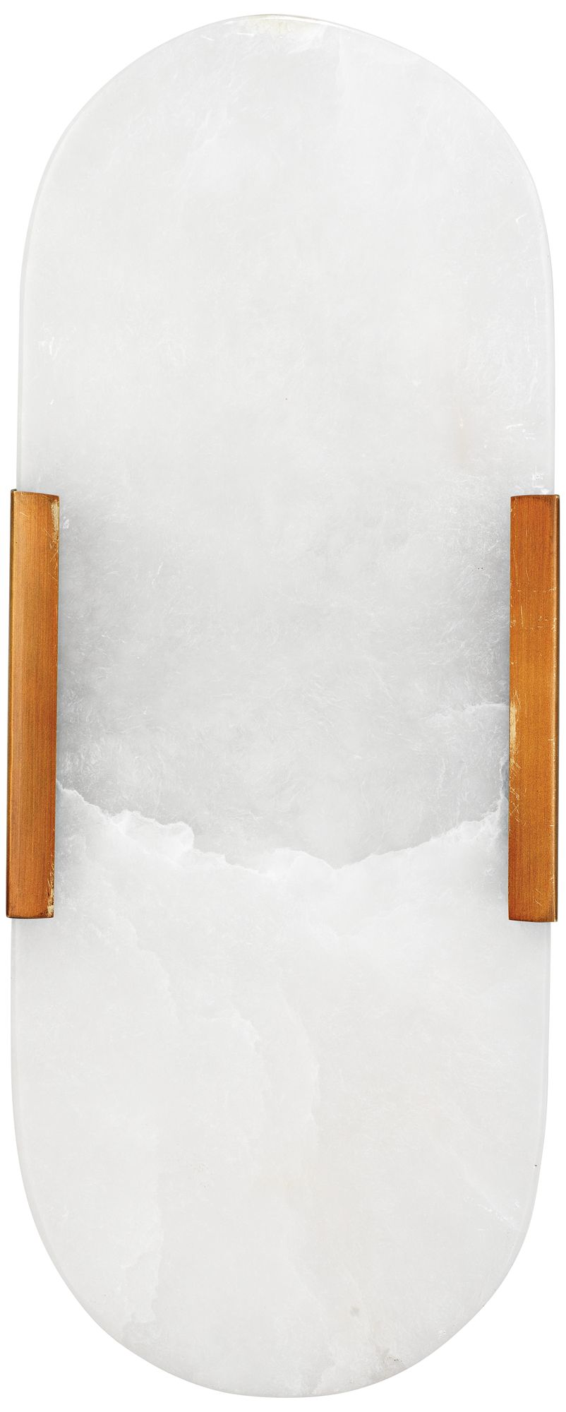 Delphi 13" High Antique Brass and Alabaster Wall Sconce