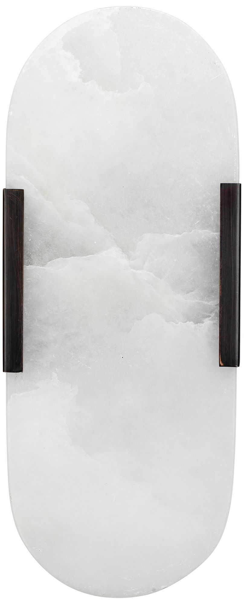 Delphi 13" High Oil-Rubbed Bronze and Alabaster Wall Sconce