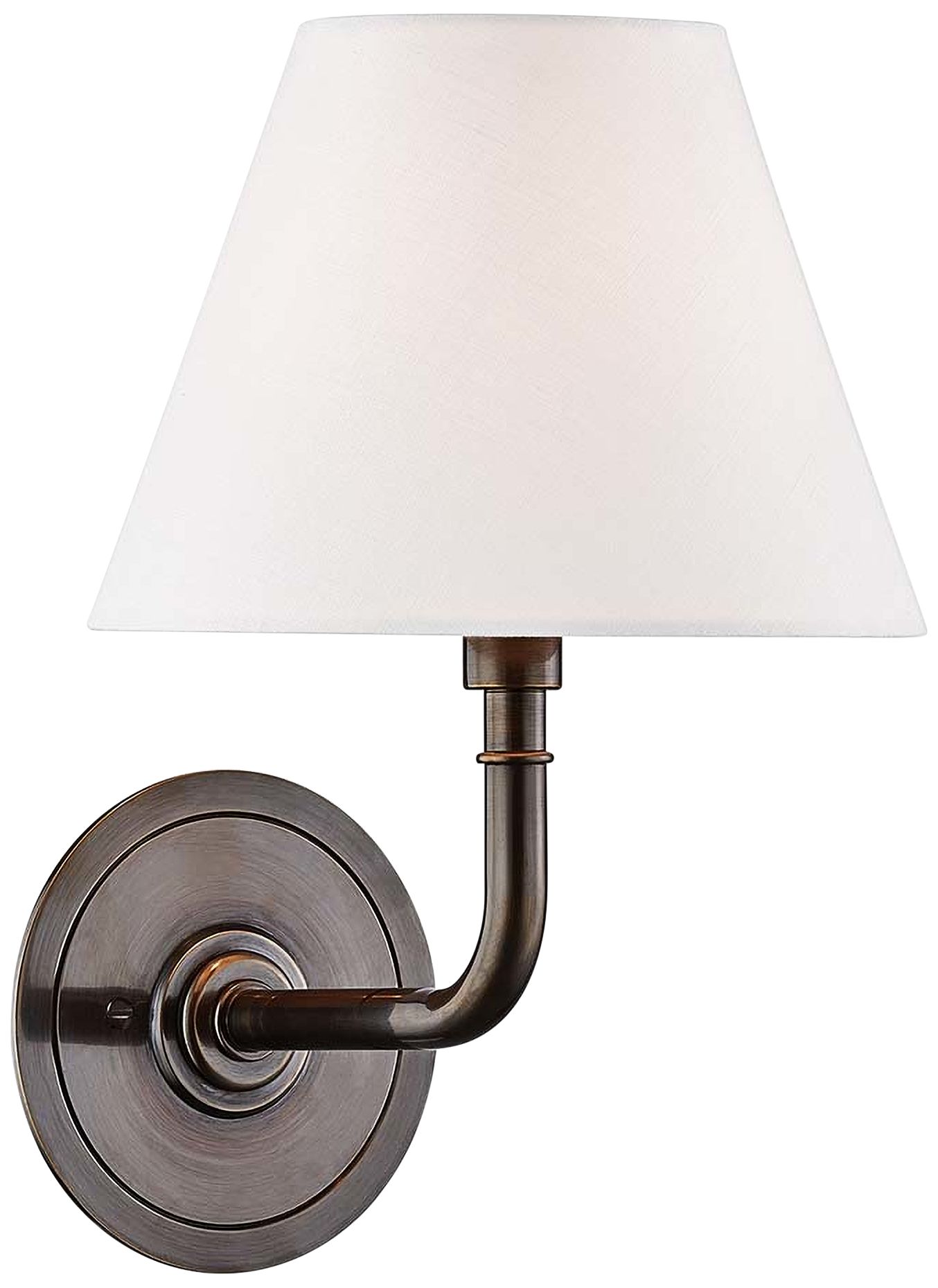 Signature No.1 11 1/4" High Distressed Bronze Wall Sconce