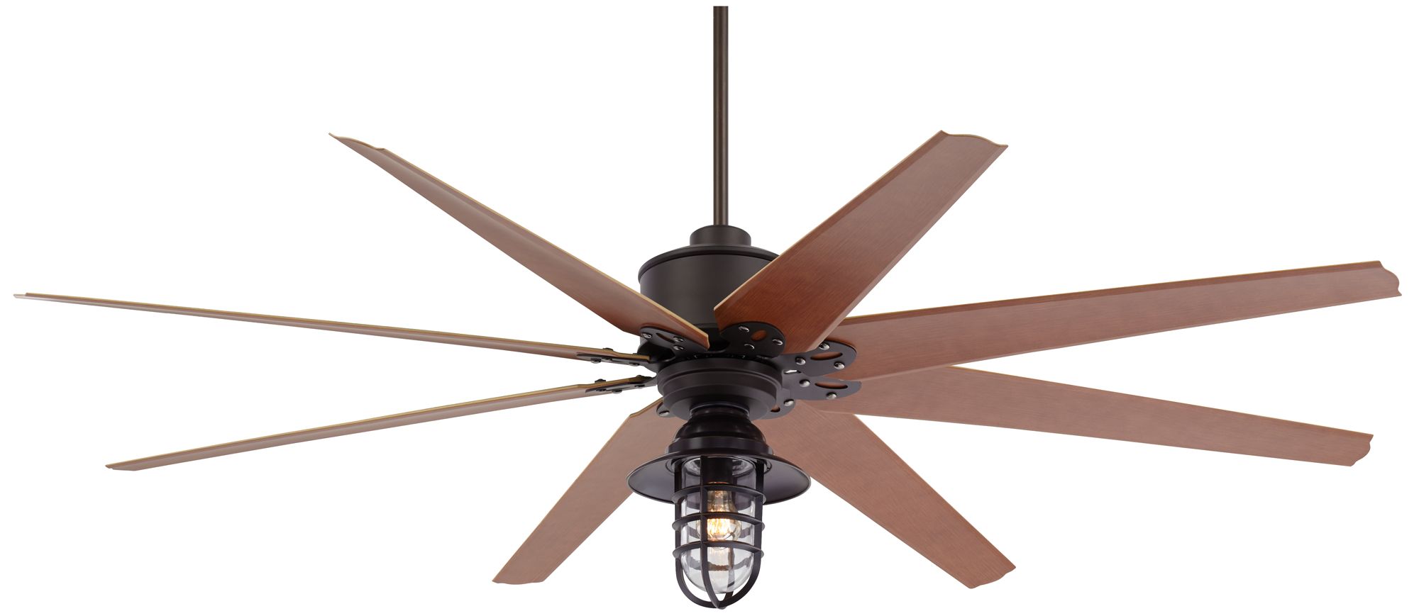 72 Predator Bronze Outdoor Ceiling Fan With Light Kit Shelly Lighting