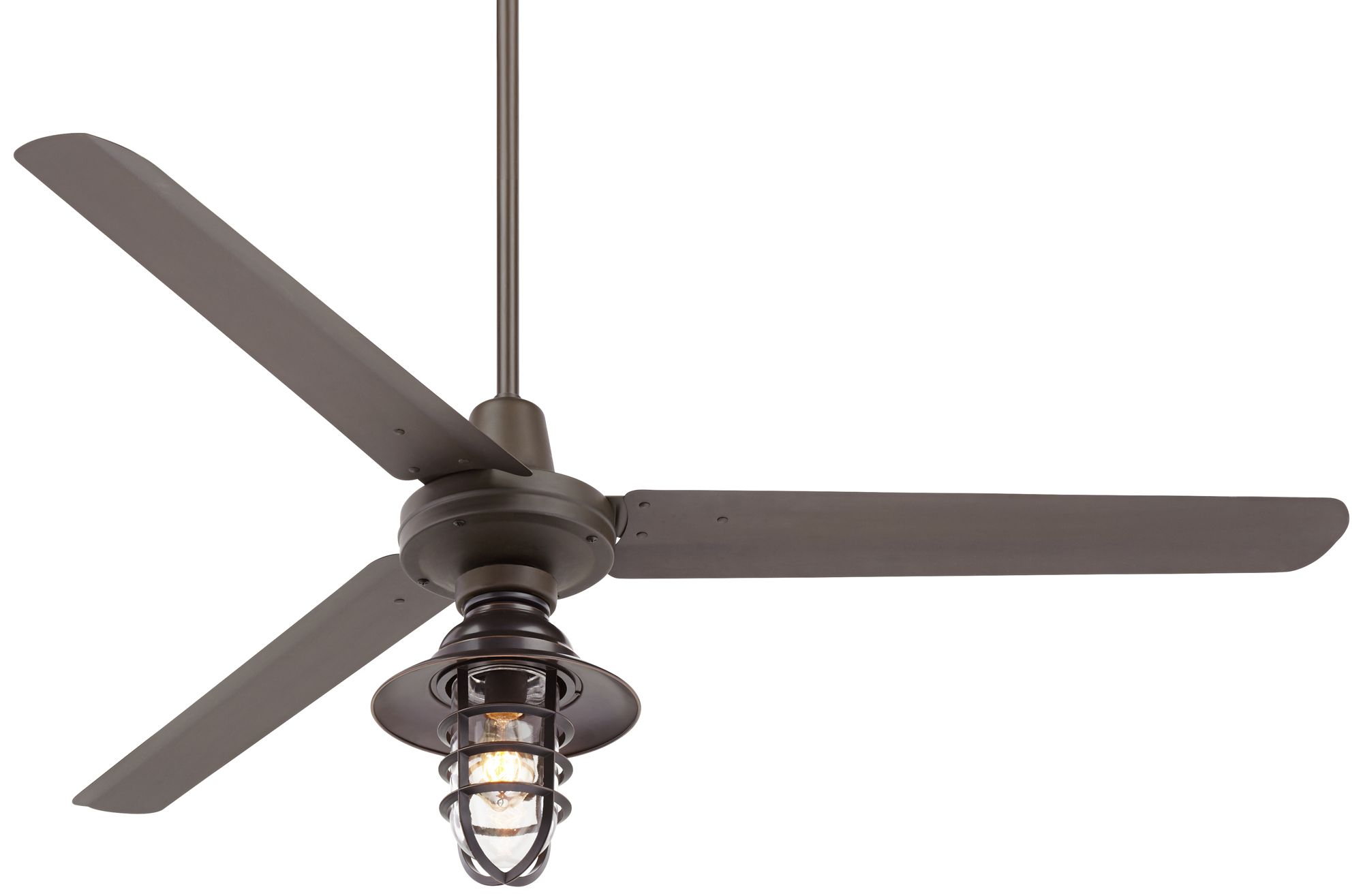 60" Turbina Marlowe DC Damp Bronze LED Ceiling Fan 67P54 Lamps Plus
