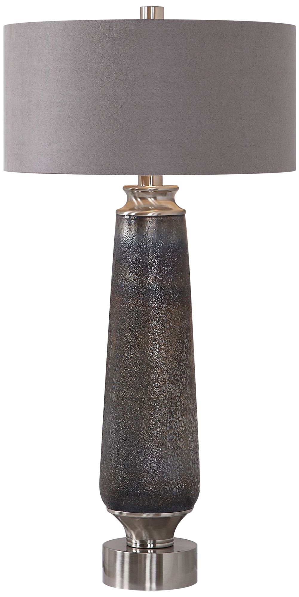 copper and grey table lamp