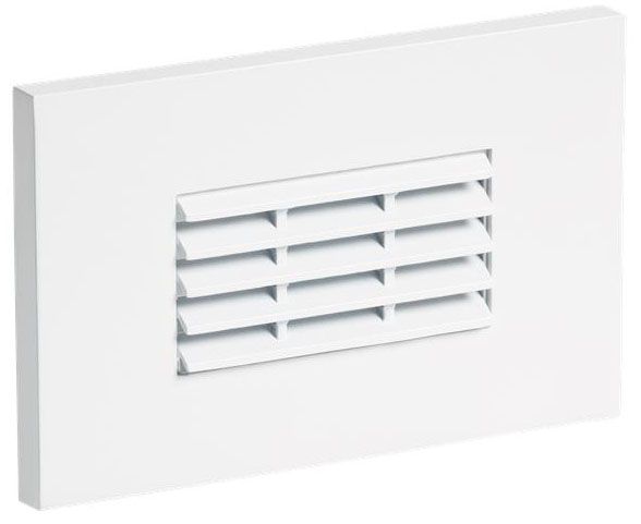 Louver 4 3/4" Wide White LED Landscape Step Light