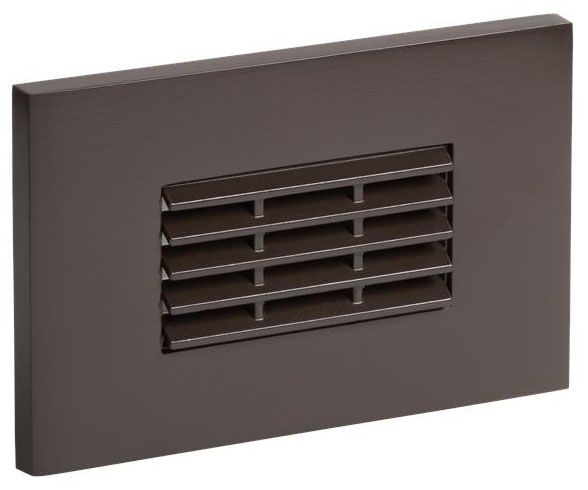 Louver 4 3/4" Wide Antique Bronze LED Landscape Step Light