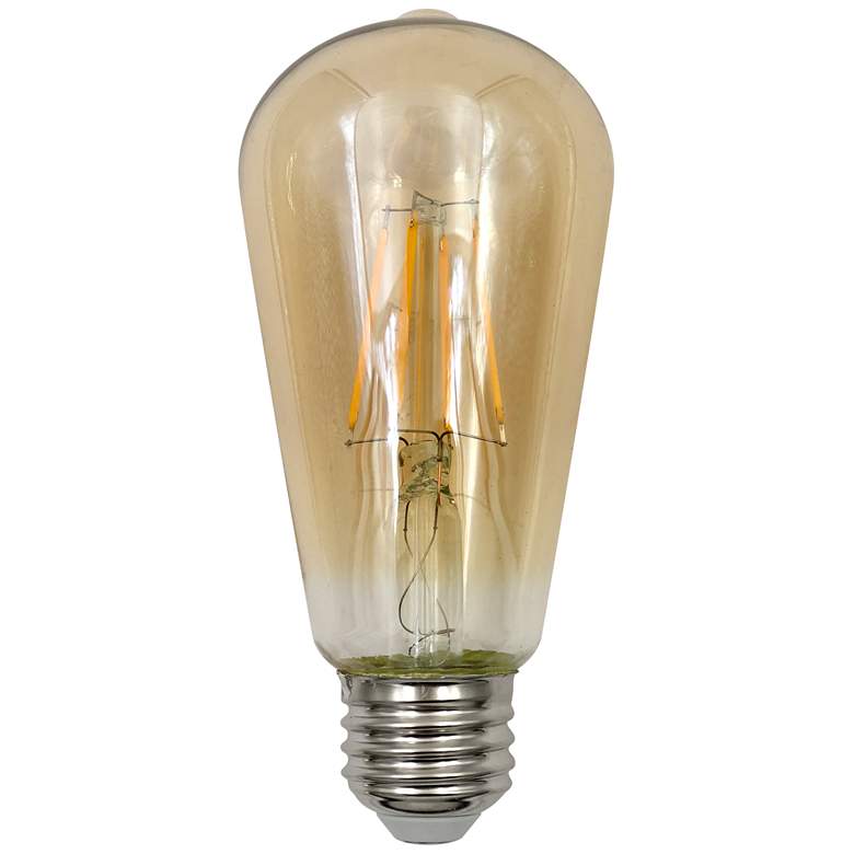 Image 1 40W Equivalent Tesler Amber 4W LED Dimmable Standard ST19