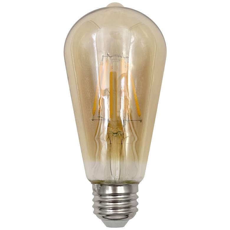 60W Equivalent Tesler Amber 7W LED Dimmable ST19 Bulb