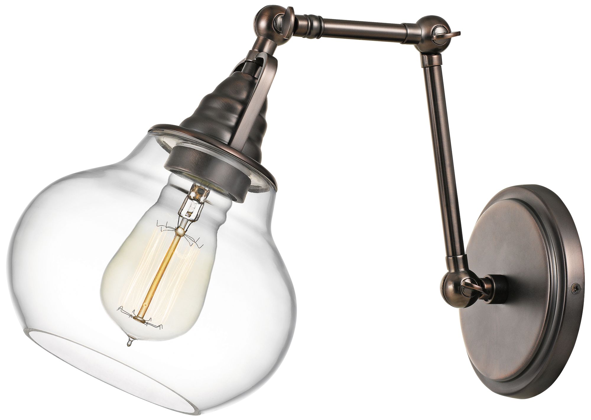 Quoizel Elmdale 11"H Harbor Bronze Adjustable Wall Sconce