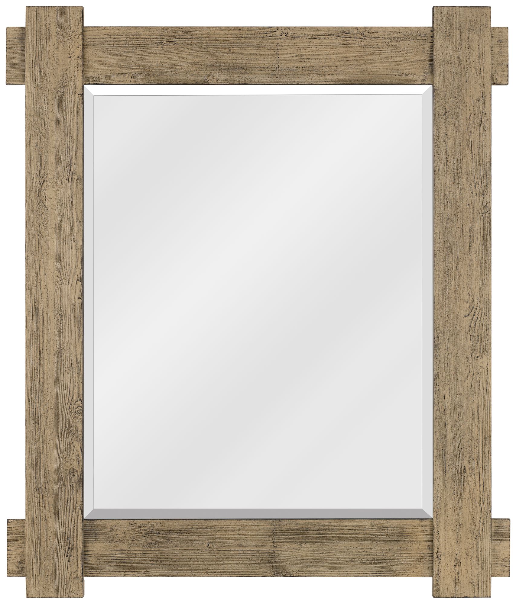 Quoizel Safford Wood 34 3/4" x 40 Wall Mirror