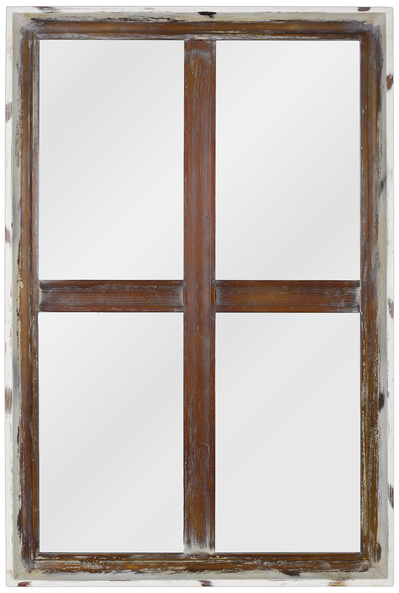 Quoizel Decherd Brown 24" x 36" Rectangular Wall Mirror
