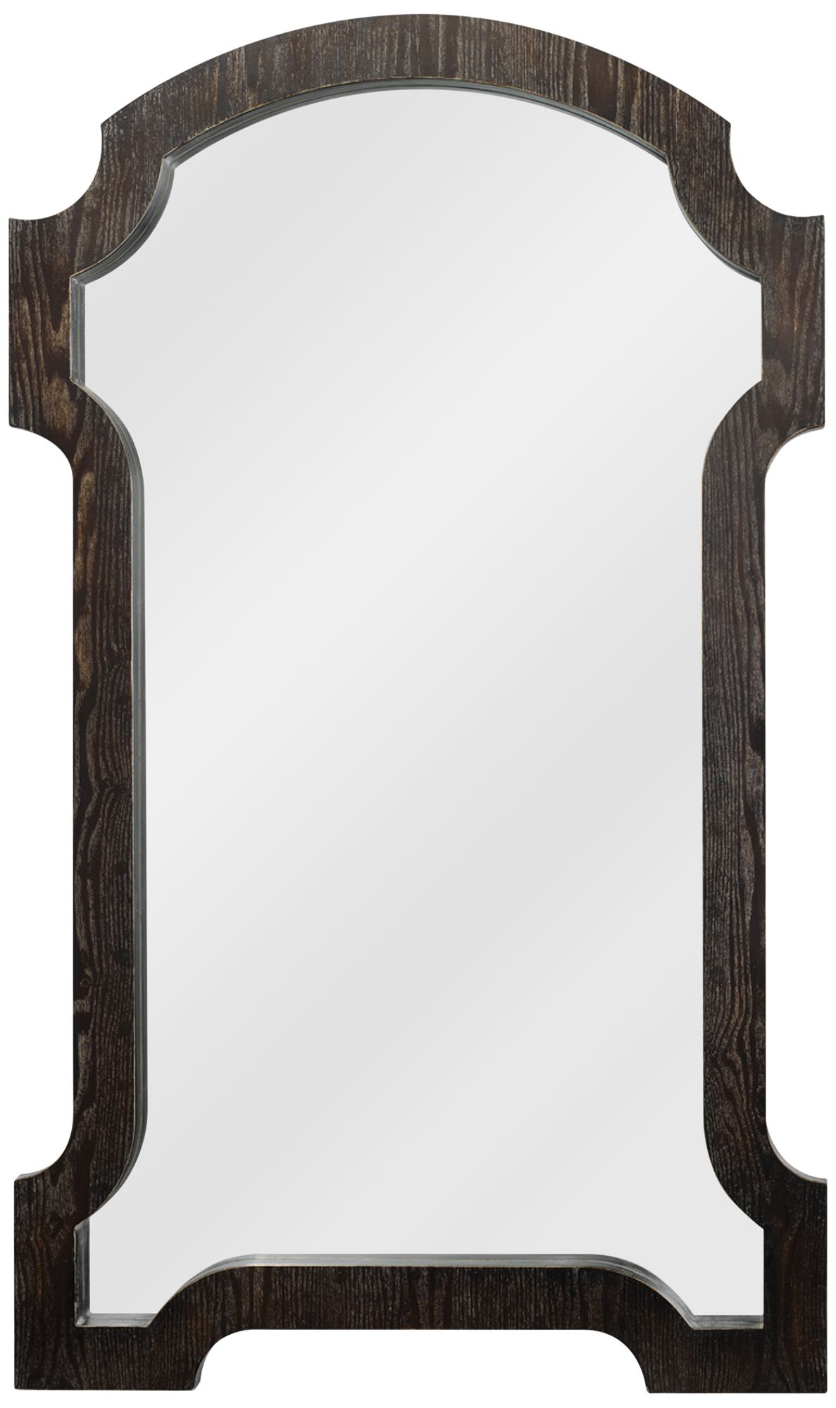 Jamie Young Estate Dark Gray Wood 28 3/4" x 47" Wall Mirror