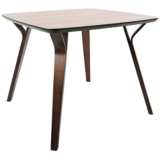 Folia 38 1/2&quot; Wide Walnut Wood Dining Table