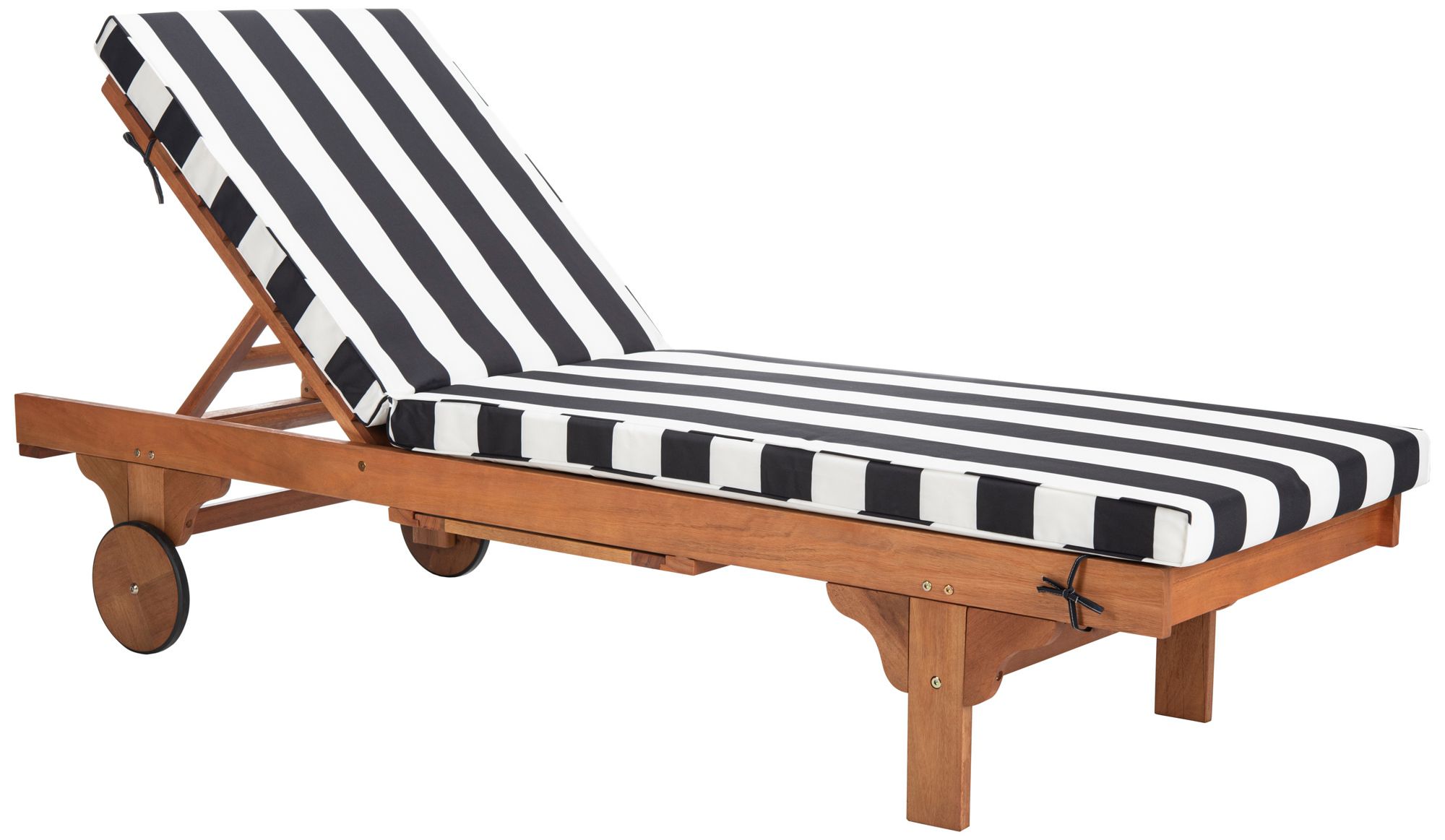 Safavieh Newport Teak Brown Eucalyptus Wood Lounge Chair