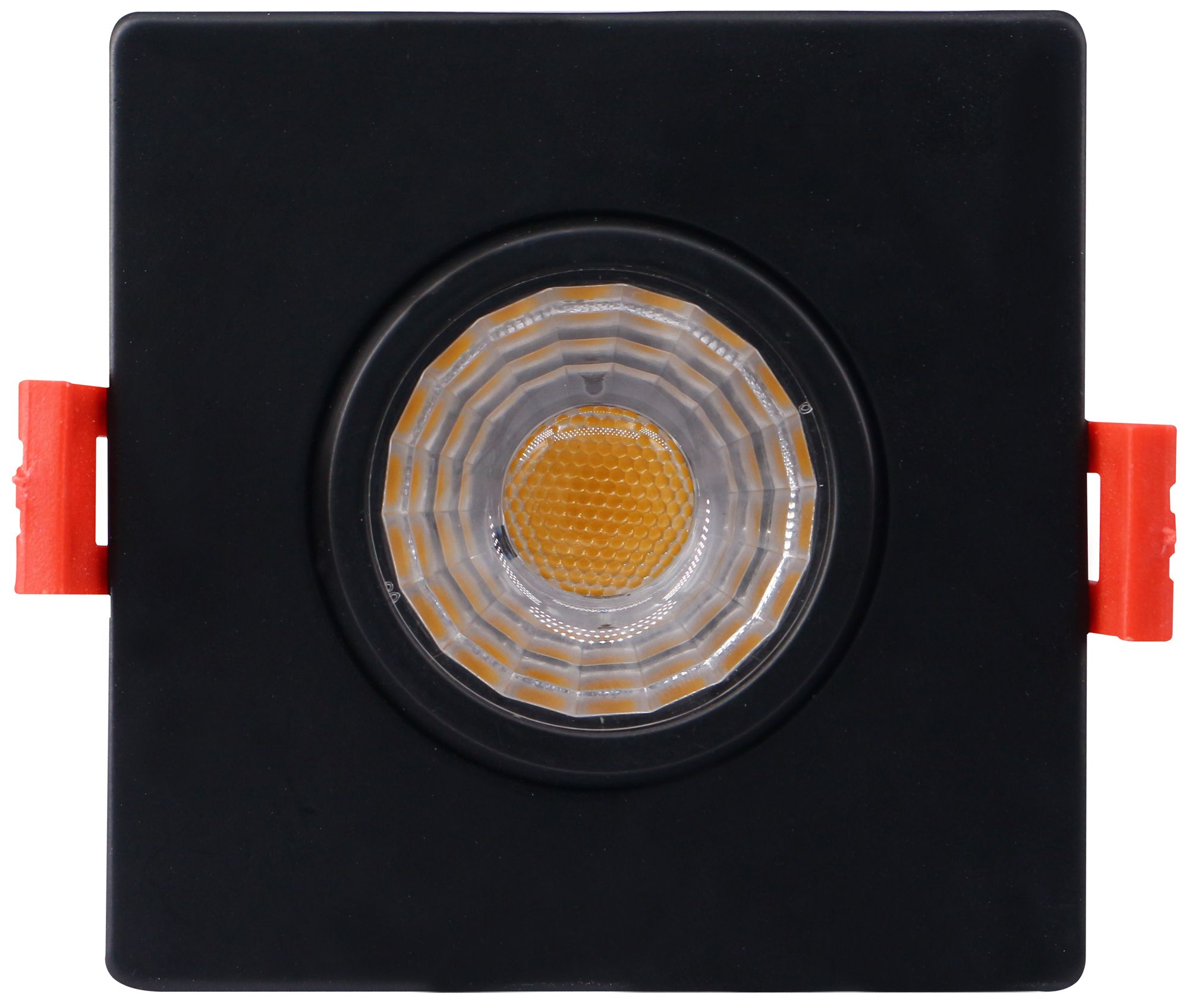 Canless 3" Square Gimbal Black 8 Watt LED Downlight