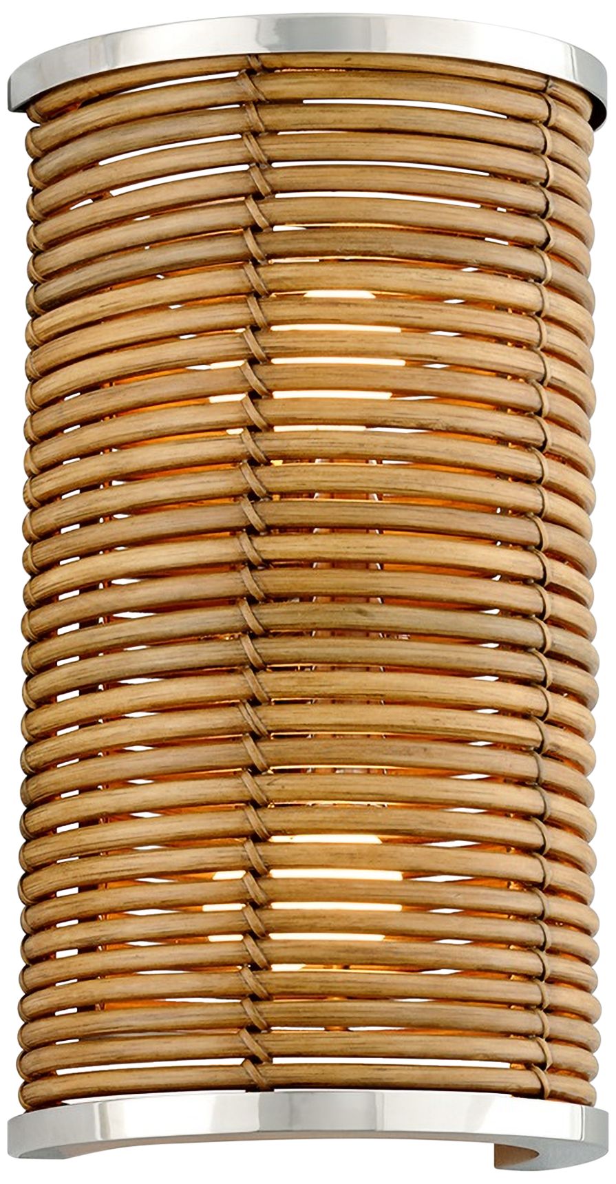 Corbett Carayes 16" High Natural Rattan Wall Sconce