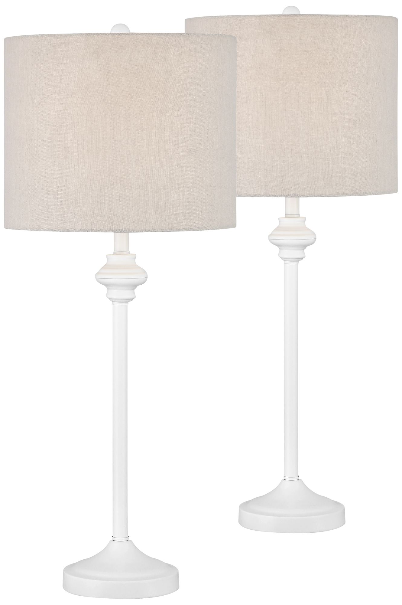 Lynn White Buffet Table Lamps Set of 2