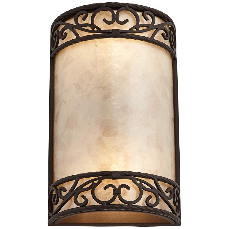Image 2 Natural Mica Collection 12 1/2" High Wall Sconce Fixture