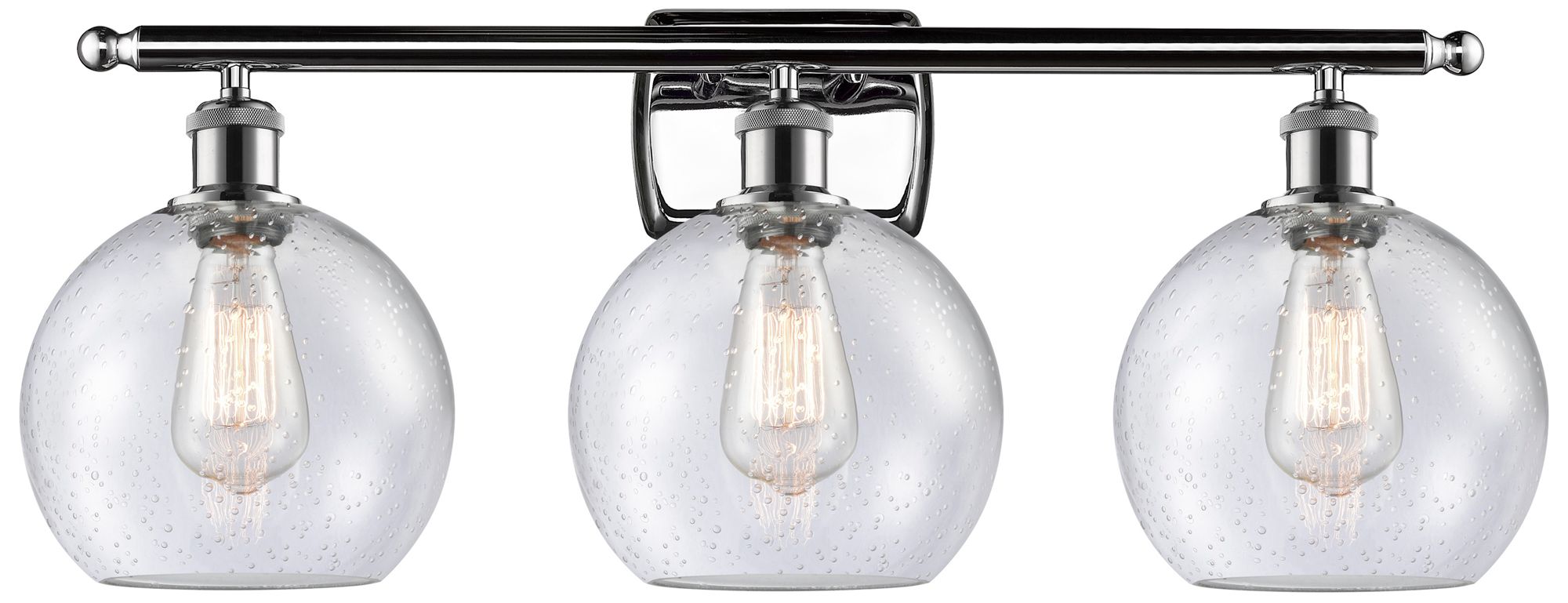 Innovations Lighting Ballston Athens 8" 3 Light 26" Led Bath Light - Polished Chrome -