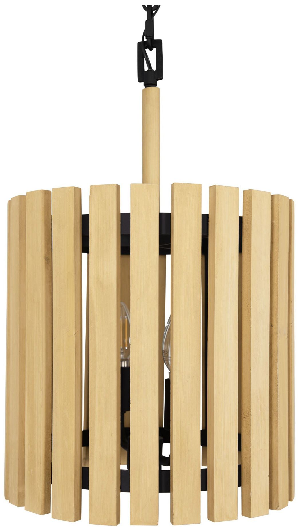 Varaluz Suratto 2-lt Pendant - Matte Black/honey Blonde