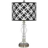 American Woodcraft Giclee Apothecary Clear Glass Table Lamp