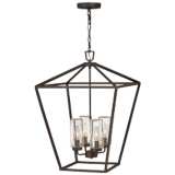 Alford Place 24 1/2&quot;H Brown 3 Watts Outdoor Hanging Light