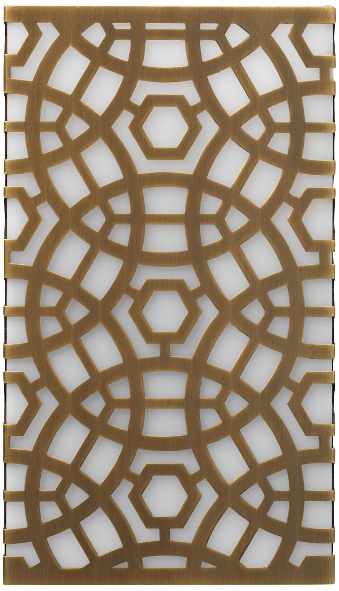 Jamie Young Geo 10 1/2" High Antique Brass Wall Sconce