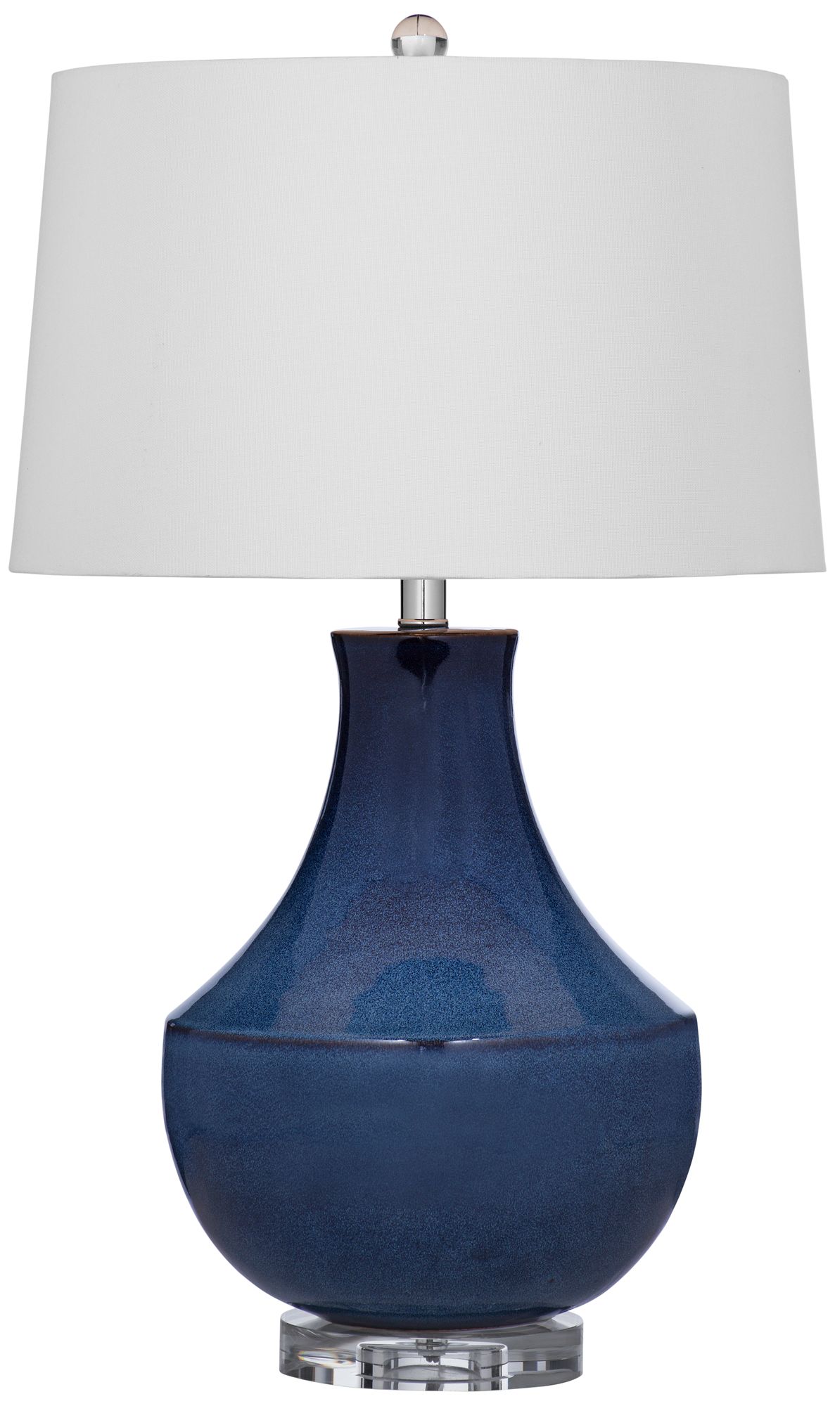 Kinney Blue Ceramic Gourd LED Table Lamp 68C58 Lamps Plus