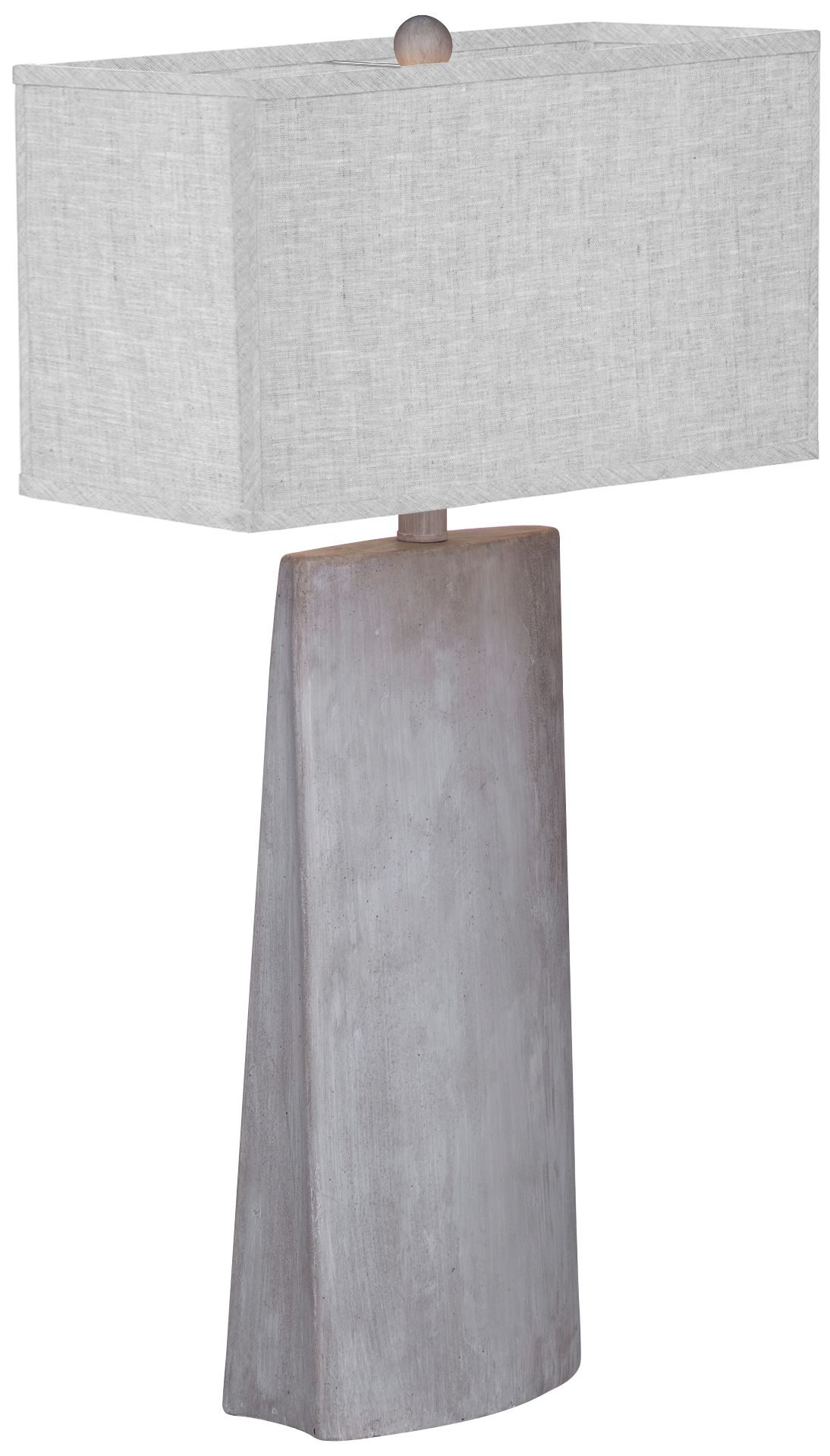 Jonas Cement Stone Triangular Column LED Table Lamp
