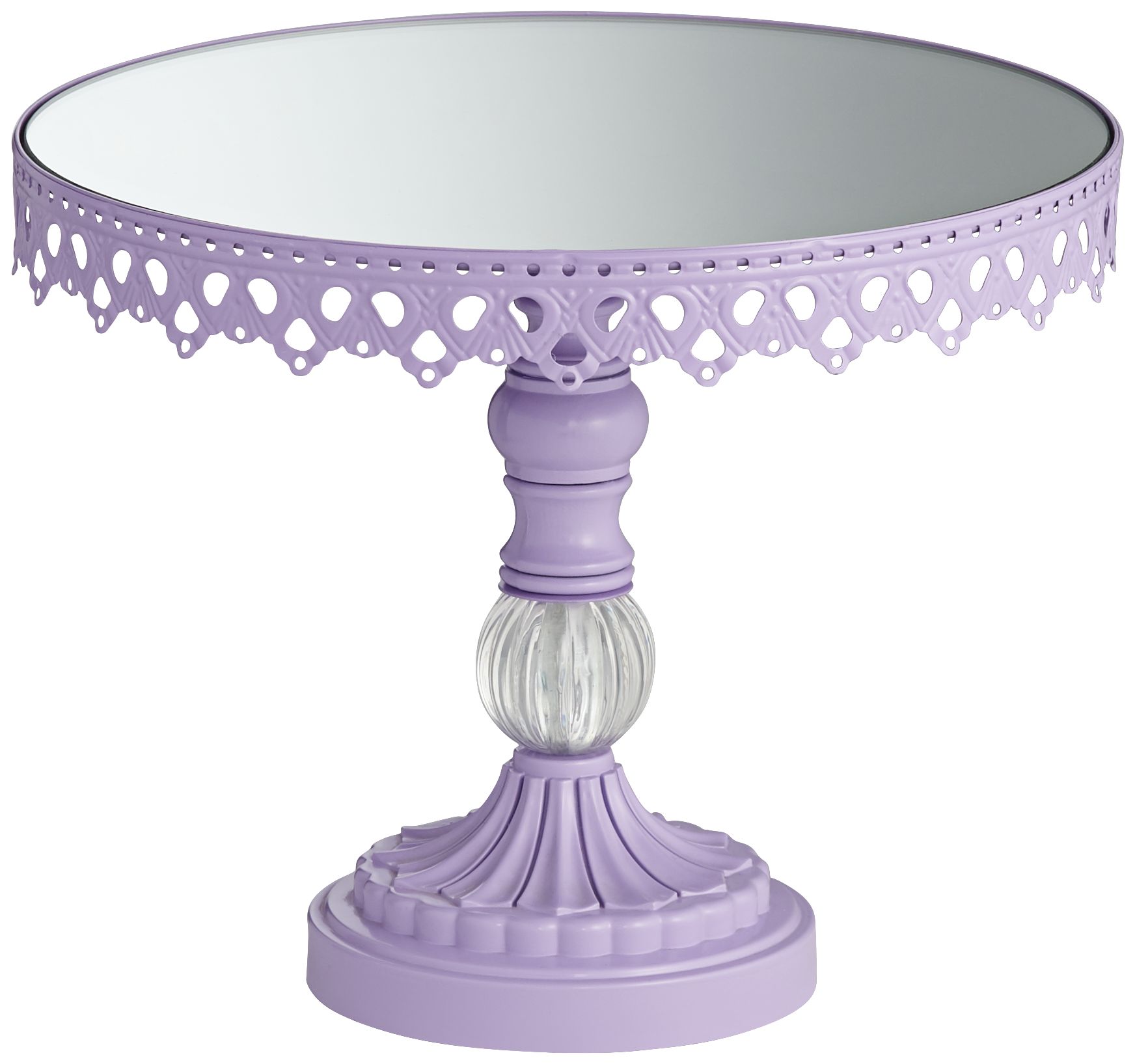 Lavender Mirror Top 10 Round Cake Stand 68c69 Lamps Plus