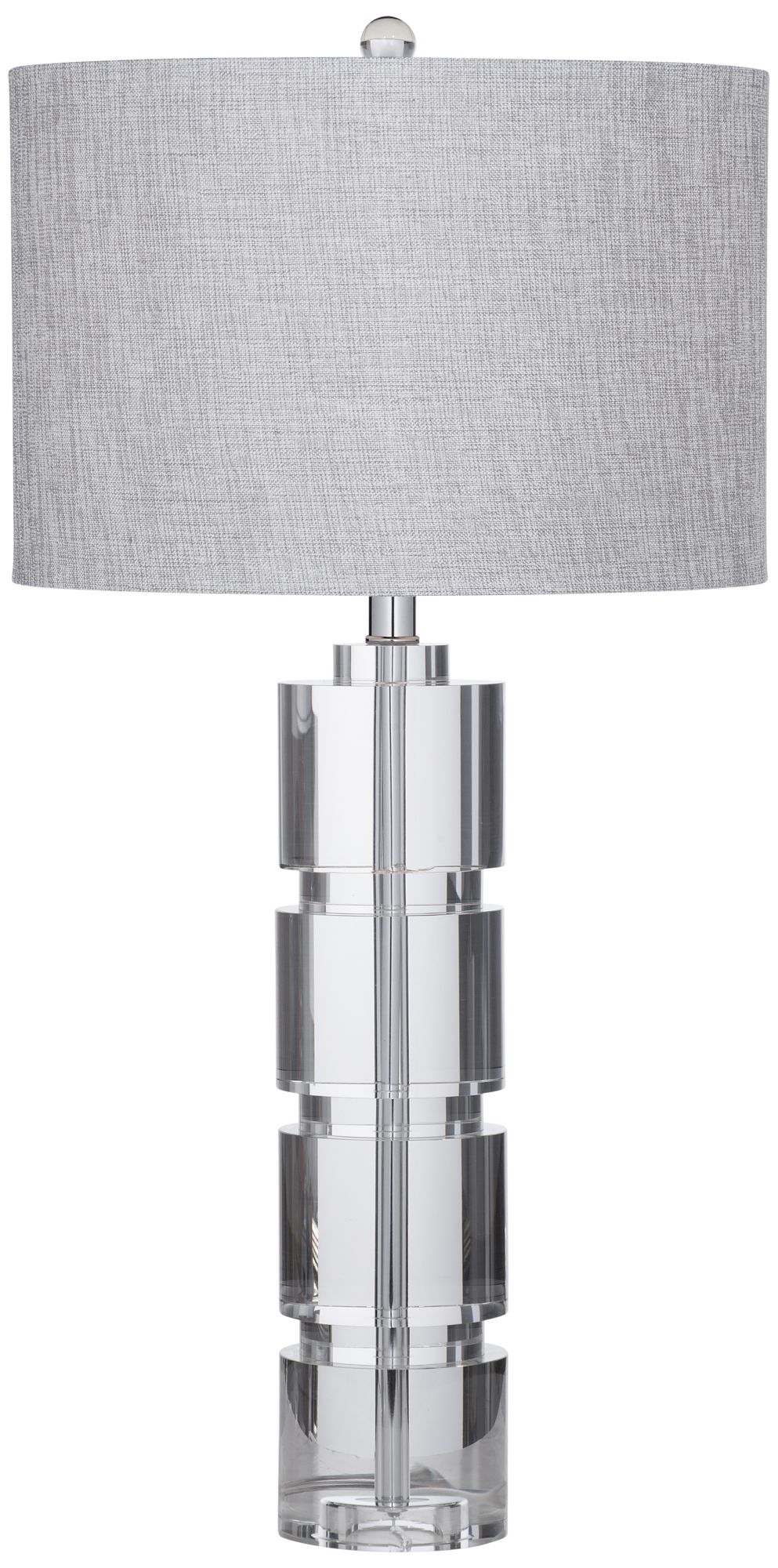 Bethany Crystal Fluted Glass Column LED Table Lamp 68C71 Lamps Plus