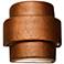 Hammerman 10" High Rubbed Copper Banded Outdoor Wall Light