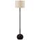 Burress Oil-Rubbed Bronze Column Floor Lamp with Dome Base