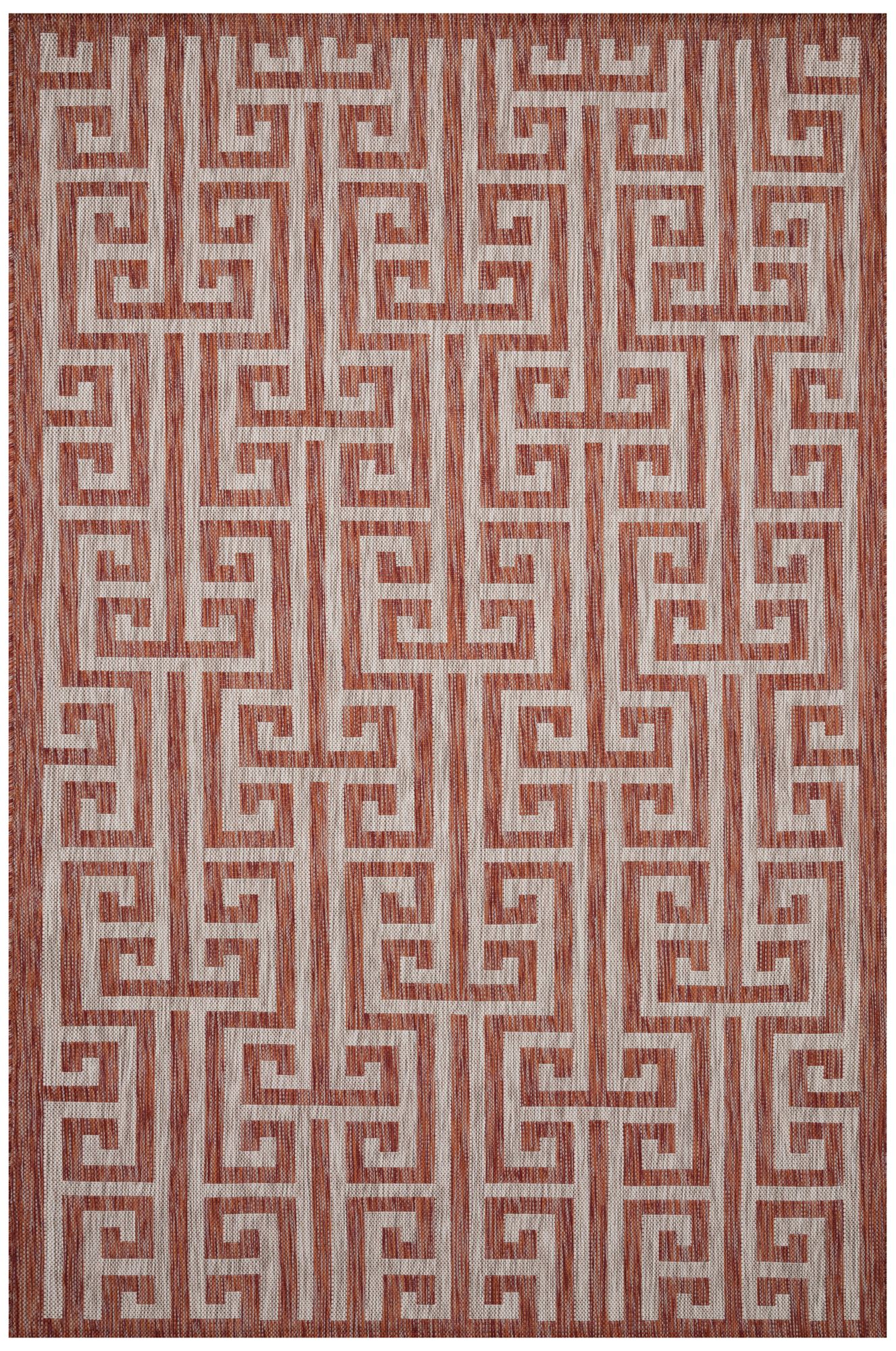 Loloi Isle IE-05 Rust and Beige Area Rug