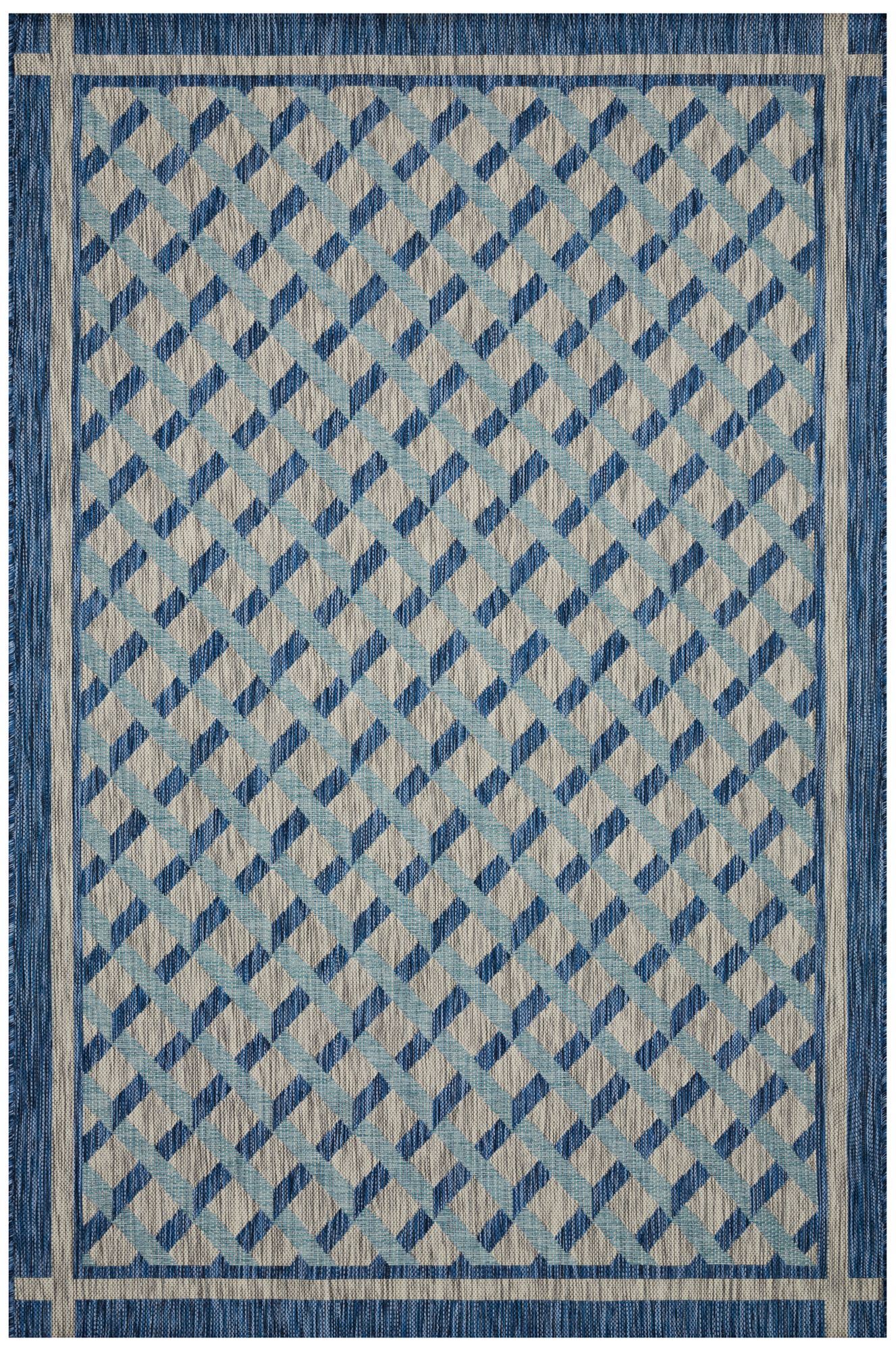 Loloi Isle IE-07 Gray and Blue Area Rug