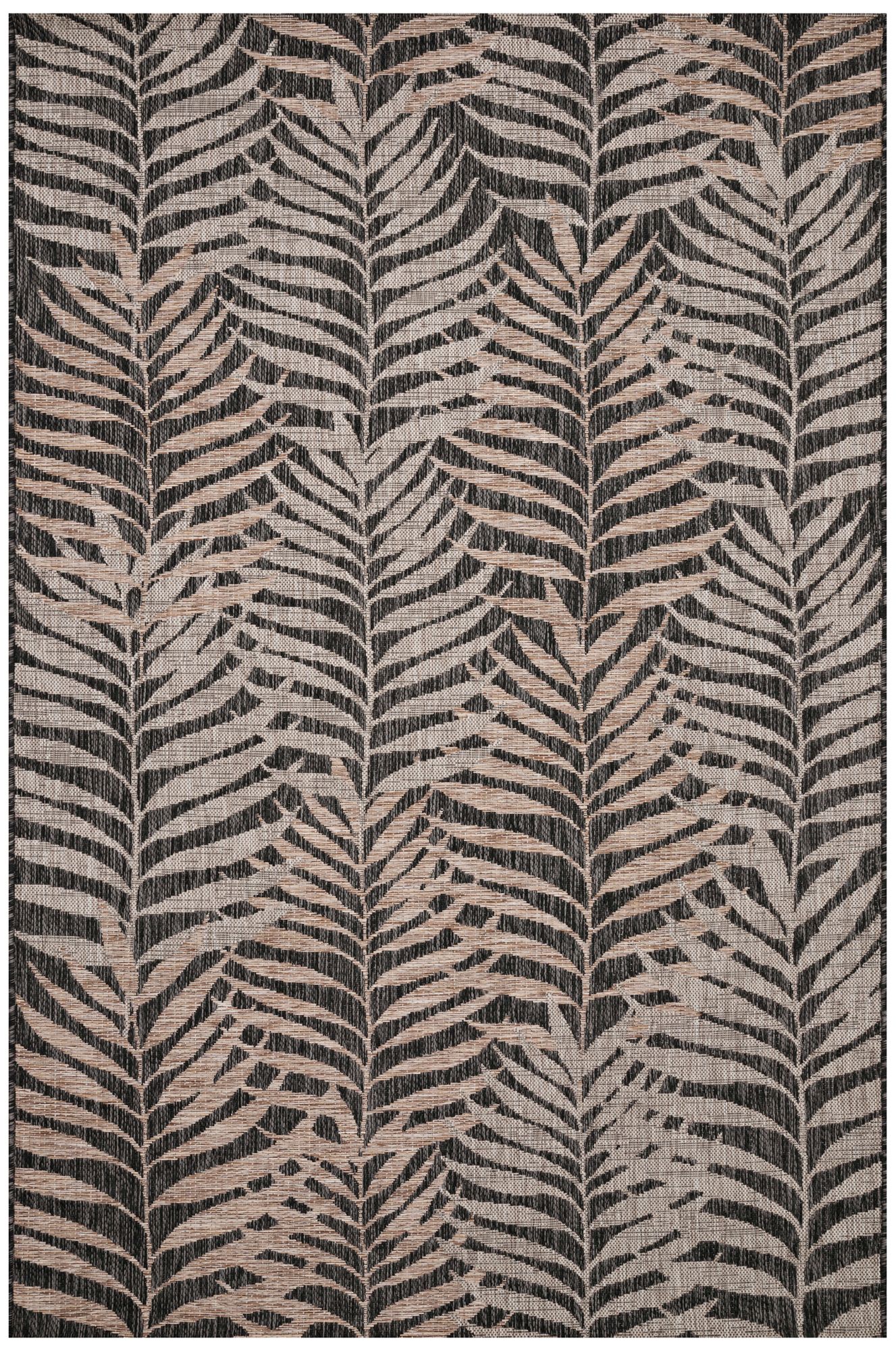 Loloi Isle IE-08 Natural and Black Area Rug