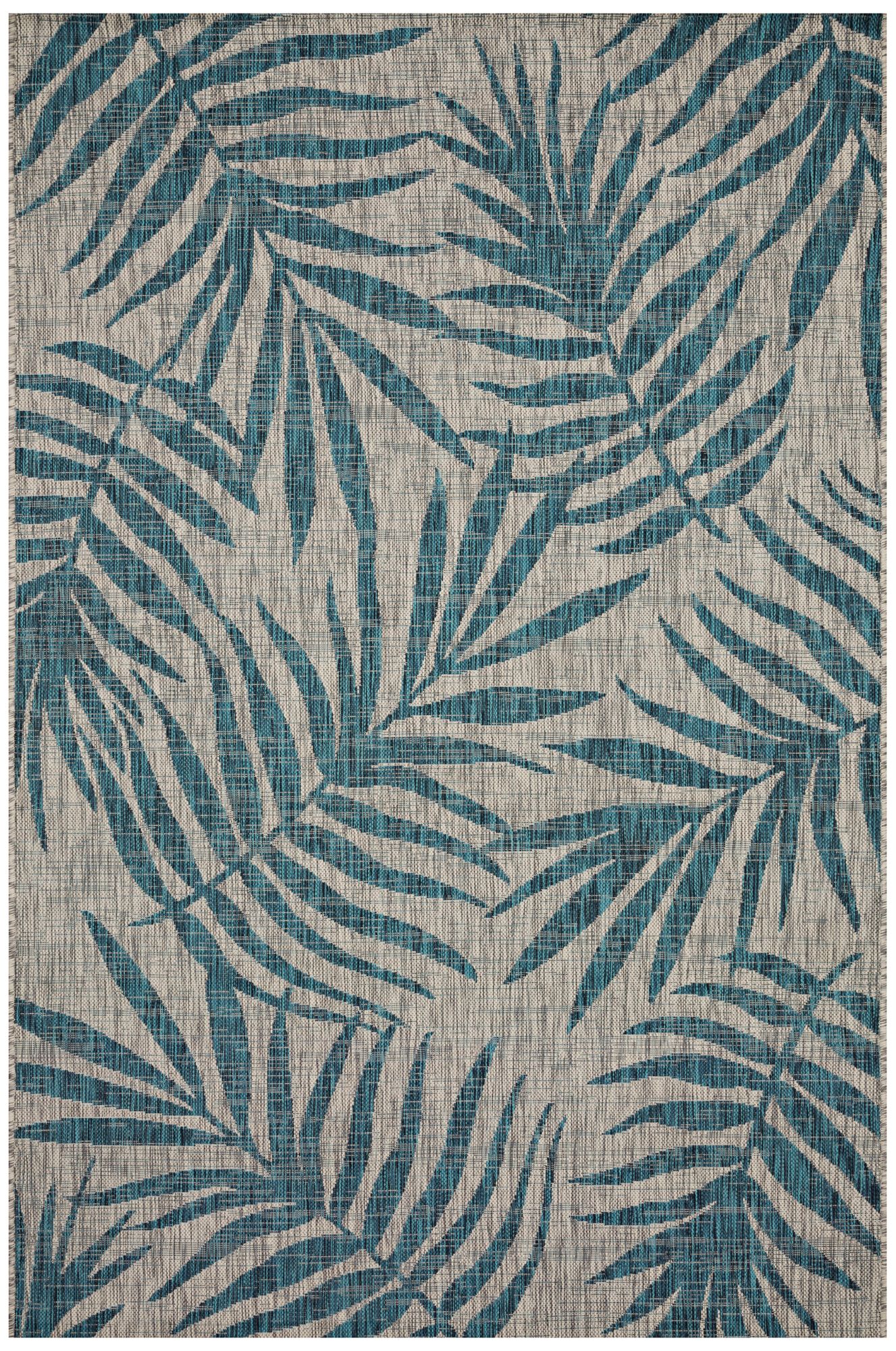 Loloi Isle IE-10 Gray and Aqua Area Rug